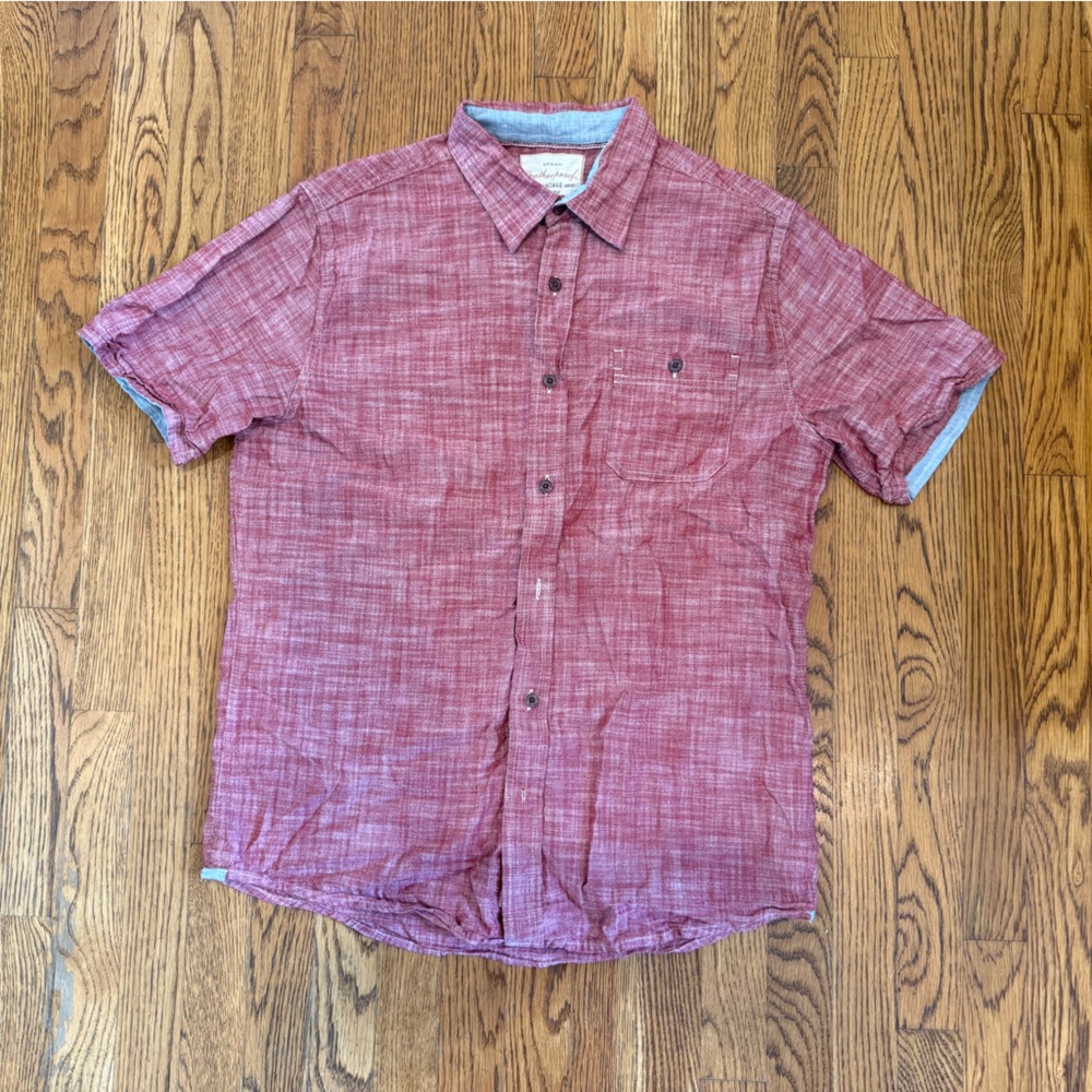 Weatherproof Vintage Red and Light Blue Shirt